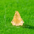 Mini luminous resin gnome figurine for micro landscape garden DIY decoration size 1.8cm - Mini Sitting Gnome (1.8cm) / Orange