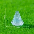 Mini luminous crystal gnome figurine, tiny garden landscaping resin ornament variant 1.8cm - Mini Sitting Gnome (1.8cm) / Blue