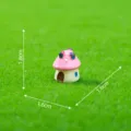 Miniatur Pilz Haus Harz Figur für Moos Mikrolandschaft Feengarten Dekoration 1.8cm - XS / Rosa