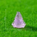 Kleine leuchtende lila Zwerg Figur fur Mikrolandschaft DIY Garten Dekoration 1.8cm - Mini Sitzender Zwerg (1.8cm) / Lila