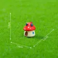 Niedliches Miniatur Harz Pilz Haus Ornament für Moos Mikro Landschaftsdekor Artikel. - XS / Rot