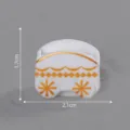 Miniature Christmas train carriage ornament, white and gold DIY micro landscape decor accessory. - 12# White Semi-circular Carriage