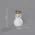 Miniature resin Christmas snowman figurine micro landscape DIY decoration accessory ornament - 18# Gold Hat Snowman