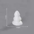 Mini white Christmas tree figurine DIY micro landscape accessory small ornament 1.1x0.8cm - 24# White Christmas Tree