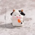 Mini cute resin cow figurine micro landscape dollhouse DIY ornament desktop car decoration. - 2# Cow