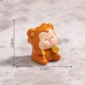 Mini resin zodiac monkey figurine micro landscape desktop decoration toy size 2.8cm - 10# Monkey