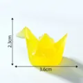 Cute luminous origami crane miniature resin figurine DIY desktop micro landscape ornament - Yellow