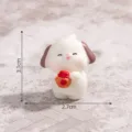 Mini resin puppy figurine holding fortune bag for dollhouse DIY and micro landscape decor. - 12# Puppy