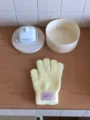 Korean style μονόχρωνα πλεκτά γάντια φθινόπωρο χειμώνας ζεστά οθόνης αφής μαλακά - 20x12cm / Κίτρινο