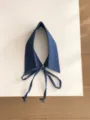 Dunkelblauer Jeans-Falschkragen mit Bindeband abnehmbarer Kragen für Damen-Strickwaren. - Dunkelblau Denim