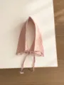 Orange-blaue Karo-Abnehmkragen, stilvoller karierter Fakekragen für Pullover und Outfits - Orange Blau Kariert