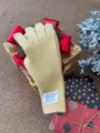 Gants en tricot de laine d'hiver pour femmes, chauds accessoires élégants au quotidien. - Jaune