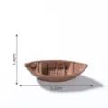 Μινιατούρα ξύλινη βάρκα ρητίνη στολίδι για μικροτοπίο ενυδρείο DIY διακόσμηση αξεσουάρ - Μικρή Ξύλινη Βάρκα Στυλ 1