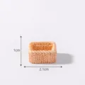 Miniature woven basket model for dollhouse DIY accessory small ornament size 1x2.1cm - No. 2 Basket