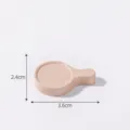 Miniature pink wooden cutting board dollhouse DIY accessory miniature model item - No. 3 Saucer