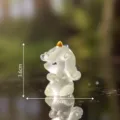 Cute luminous baby unicorn figurine, translucent desktop ornament, small DIY hanging decor. - Yellow