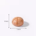 Miniature resin bread food play accessory DIY dollhouse mini ornament variant model charm. - No. 16 Cream Puff