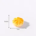 Miniature dollhouse bread bun resin DIY craft accessory 1cm small food toy display - No. 23 Egg Yolk Pastry