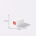 Miniature simulation food model dollhouse DIY doll accessory mini dessert 0.7x1.1cm - No. 25 Red Bean Roll