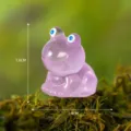 Kleine violette Harz Frosch Figur Ornament für süße Desktop Moos Mikro Landschaft. - Lila