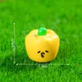 Miniature figurine de poivron jaune pour micro paysage décoration de jardin DIY 1.4cm - Poivron