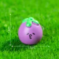 Mini figurine mignonne aubergine violette en résine décor de jardin miniature 1.5cm kawaii - Aubergine