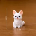 Miniatura statuetta di gatto bianco per micro paesaggio DIY casa delle bambole utile decorazione - 9# Devon rex