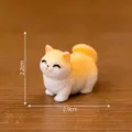 Carino gatto statuetta miniatura ornamento scrivania resina casa bambole micro paesaggio 2.2cm - 11# Gatto munchkin