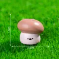 Mini figurine de champignon marron mignon pour micro paysage jardinage DIY, 1.4x1.6cm - Champignon