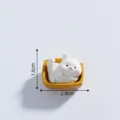Mini gatto statuetta in resina micro paesaggio decorazione auto scrivania carino 1,6x2,8cm - 2# Gatto sdraiato nella scatola