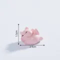Mini statuetta gatto rosa in resina, simpatico ornamento da scrivania per micropaesaggio. - 9# Gatto rosa