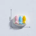 Mini resina colorato pesce ornamento casa delle bambole DIY decorazione taglia 1,5cm - 14# Pesce
