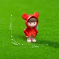 Cute resin raincoat girl figurine micro landscape DIY car desktop miniature ornament decor - No. 1 Girl in Red / Cute Raincoat Couple