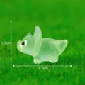 Mini figurine dinosaure triceratops en résine verte pour décoration de jardin mousse micro paysage. - Vert