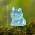 Mini statuetta rana in resina blu per decorazione muschio micro paesaggio ornamento 1.6cm - Blu