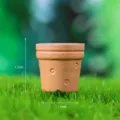 Miniature pot de fleur en résine ornement, jolie petite déco de bureau, taille mini 1,1cm - Deux pots de fleurs