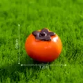 Miniature Persimmon Figurine Resin DIY Accessory for Moss Landscape Tabletop Decor - No. 5 Persimmon