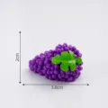 Miniatura de uva morada de resina figurita accesorio DIY para micro paisaje 3.8cm - Uvas Moradas Grandes