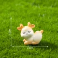 Mini Resin Sleeping Deer Figurine Cute Fawn Micro Landscape Ornament DIY Craft Decor - 6# Deer