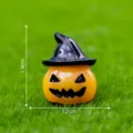 Mini citrouille Halloween figurine de chapeau de sorciere, decoration micro paysage. - 11 Fantôme citrouille avec chapeau