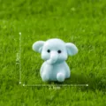 Mini blue elephant figurine for moss micro landscape DIY decoration, cute small desktop ornament. - 9# Small Elephant