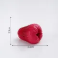 Miniatura de fruta de resina roja modelo para decoracion de micropaisaje de manualidades DIY. - Manzana de Cera