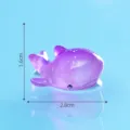 Mini purple resin whale fish tank ornament cute aquarium landscape DIY mini decoration accessory - Shark / Purple