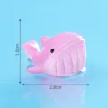 Mini pink whale resin figurine cute aquarium fish tank micro landscape DIY decoration 2.8cm - Blue Whale / Pink