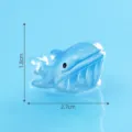 Mini resin blue whale figurine for micro landscape, fish tank aquarium decor, DIY accessories. - Blue Whale / Blue