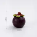 Miniatura simulacion mangosteen figura diy artesania juguete micro paisaje adorno decorativo - Mangostán