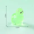Figurine miniature d'alpaga en résine lumineuse avec lunettes de soleil pour micro paysage DIY - 12# Alpaga aux lunettes de soleil vertes
