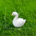 Miniatura cigno bianco statuetta micro paesaggio ornamento fai da te resina giardino - 22# Cigno