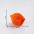 Mini figura de fruta de resina DIY micro paisaje adorno accesorio bonito juguete naranja - Alquequenje