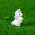 Cute mini resin unicorn figurine desktop decoration micro landscape toy ornament 2.4cm - Little Deer Set of 4 / Unicorn Style 5